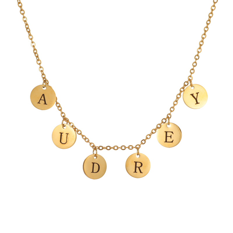 Personalised Name Medallion Necklace