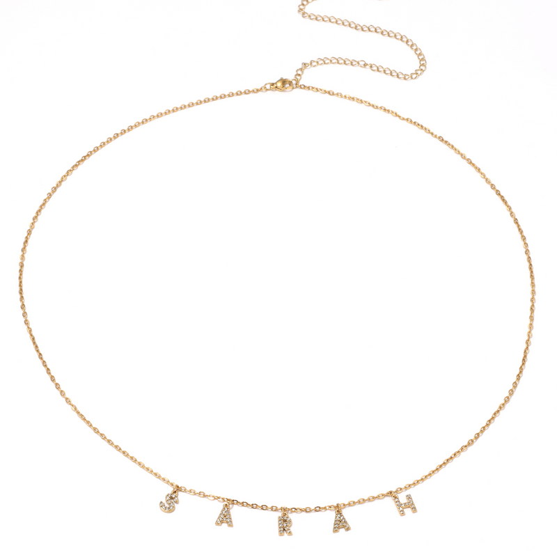 Golden Muse – Personalised Name Body Chain