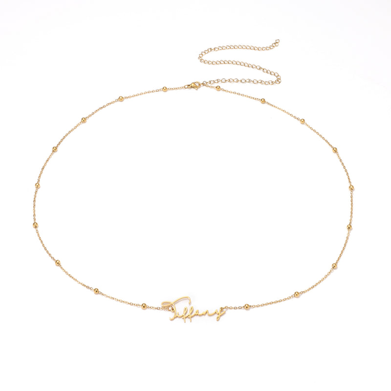 Charlotte Élégante – Cursive Name Chain