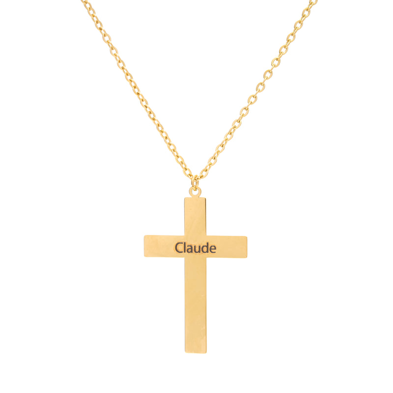 Personalised Men's Cross Necklace