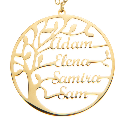 Tree of Life Family Name Necklace