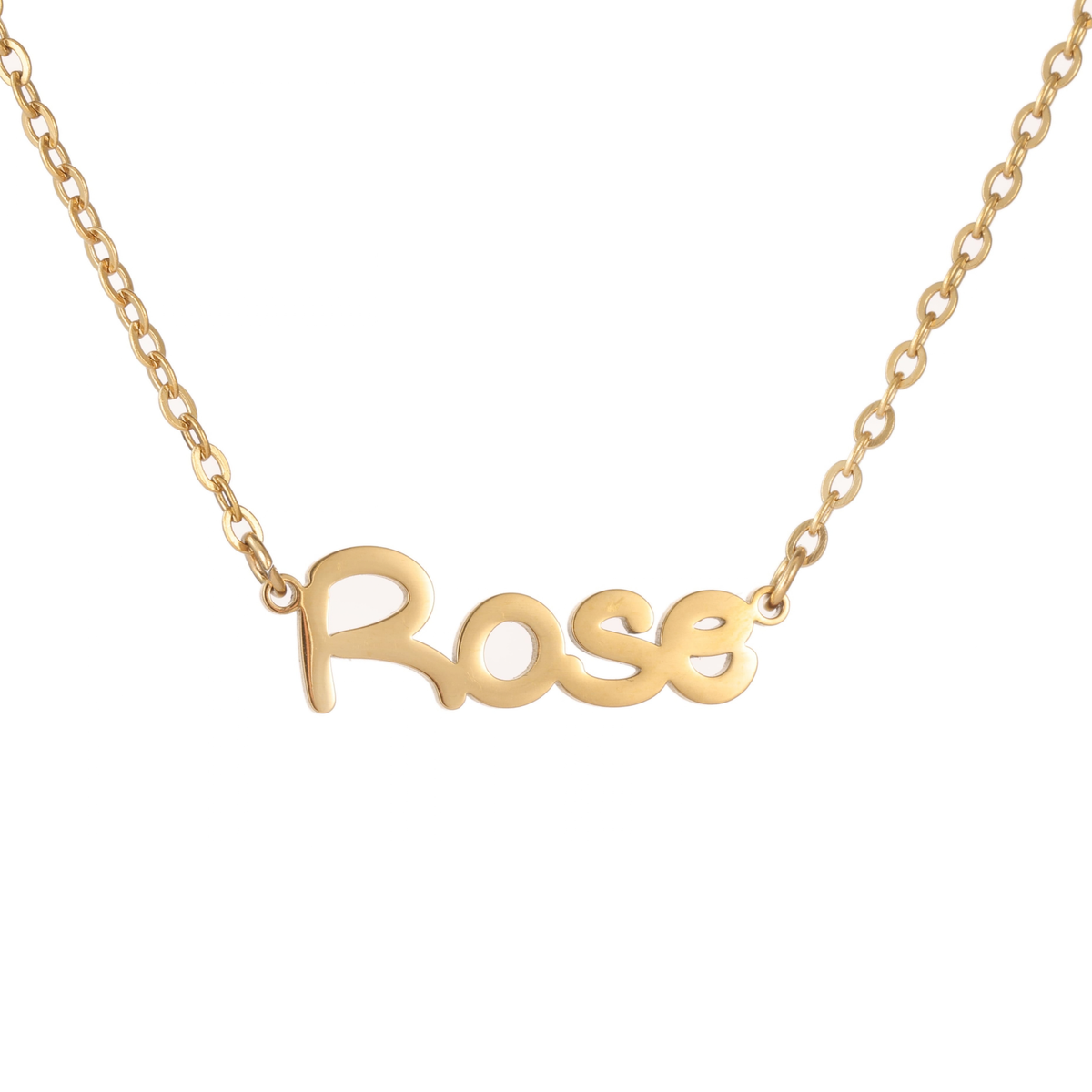 Kids Personalised Girly Name Necklace