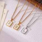Kids Personalised Pearlescent Initial Necklace