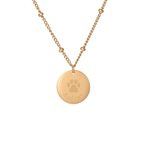 Personalised Paw Print Necklace