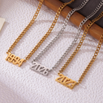 Kids Personalised Year Necklace