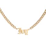Kids Personalised Gothic Name Necklace
