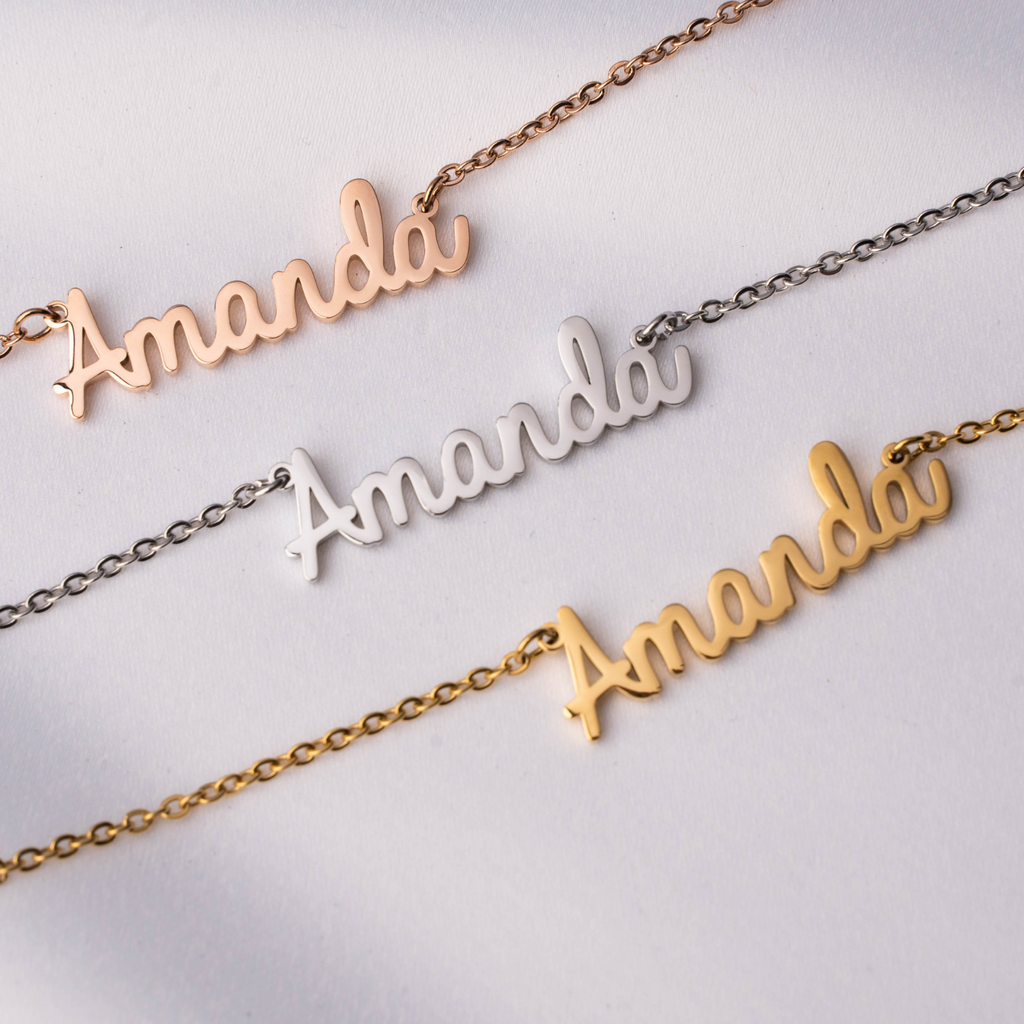 Personalised Cursive Name Necklace