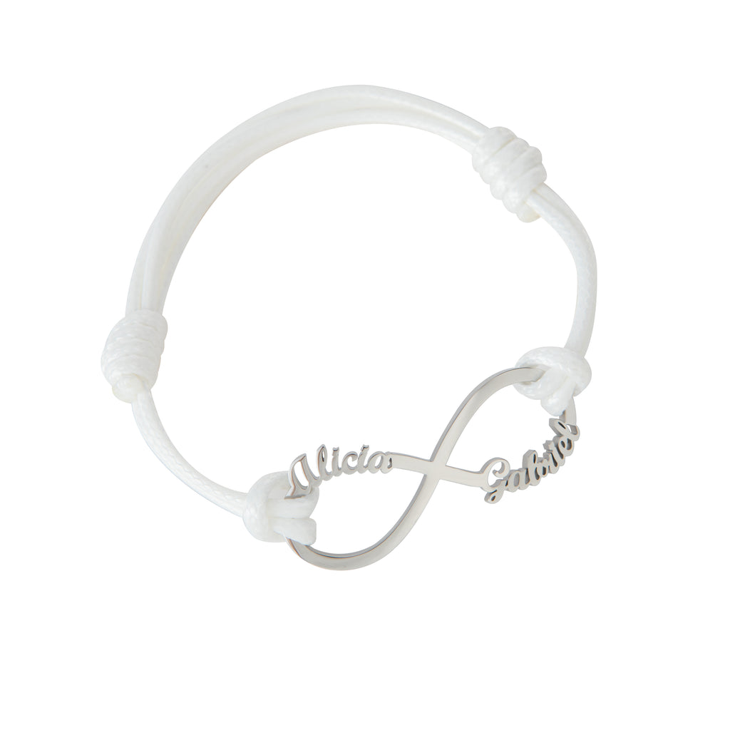 Personalised Infinity Cord Bracelet