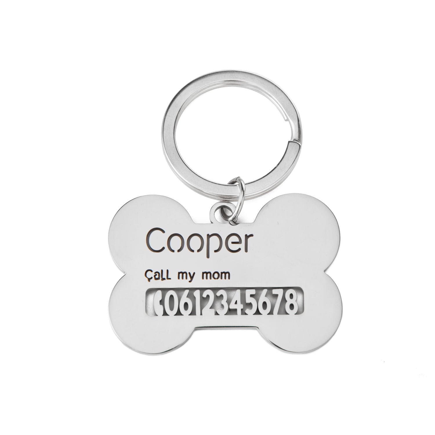 Personalised Bone-Shaped Pet ID Tag
