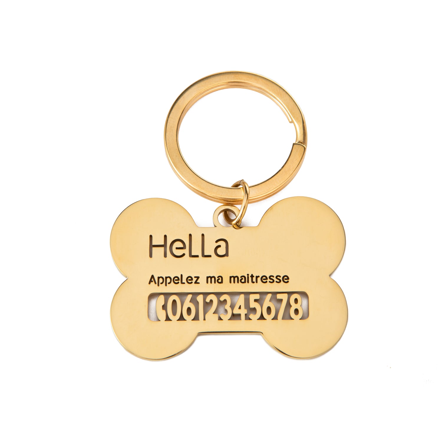 Personalised Bone-Shaped Pet ID Tag