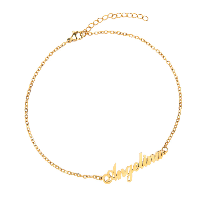 Personalised Name Ankle Bracelet
