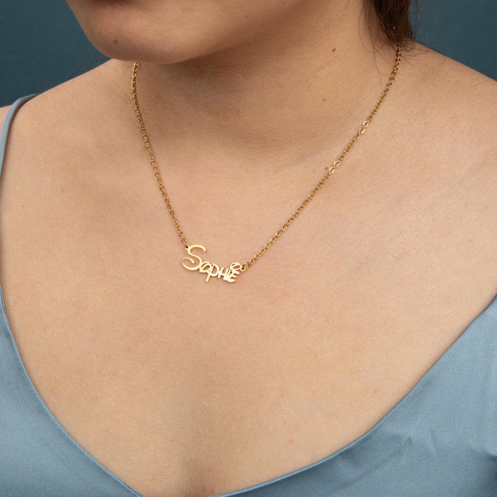 Disney-inspired Custom Font Necklace