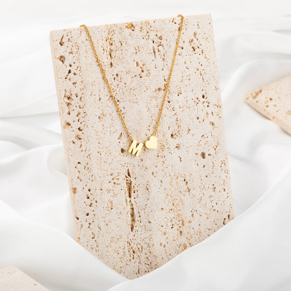 Personalised Initial Heart Necklace