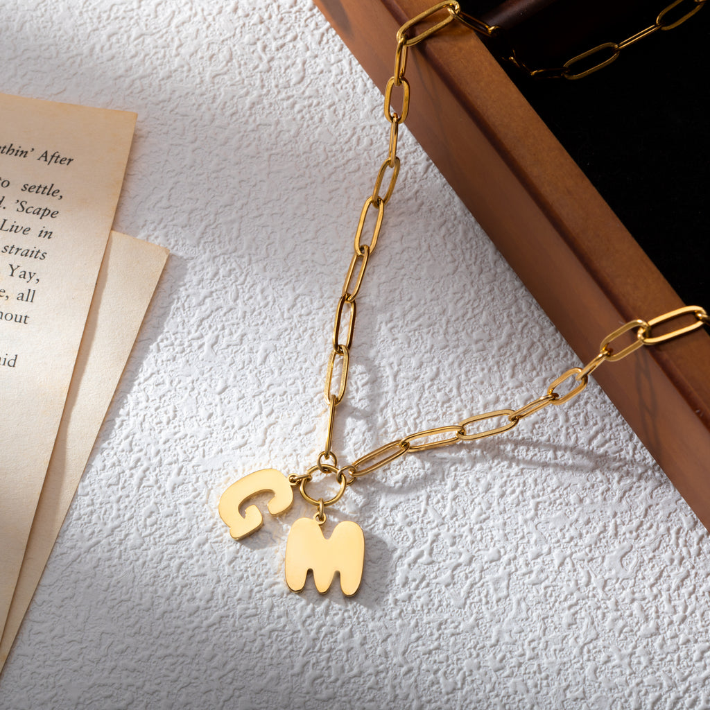 Personalised Bubble Letter Necklace