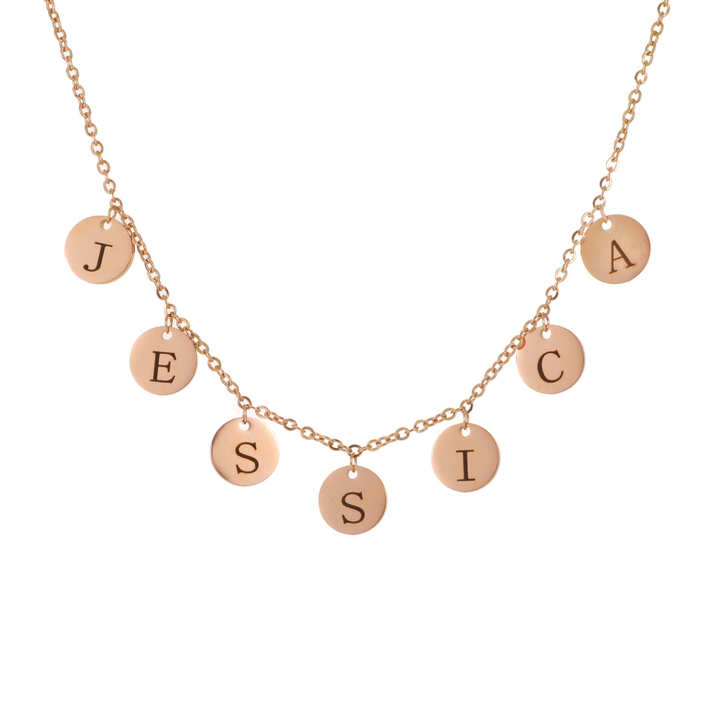 Personalised Name Medallion Necklace