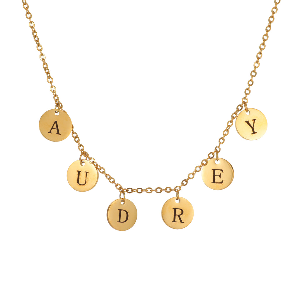 Personalised Name Medallion Necklace