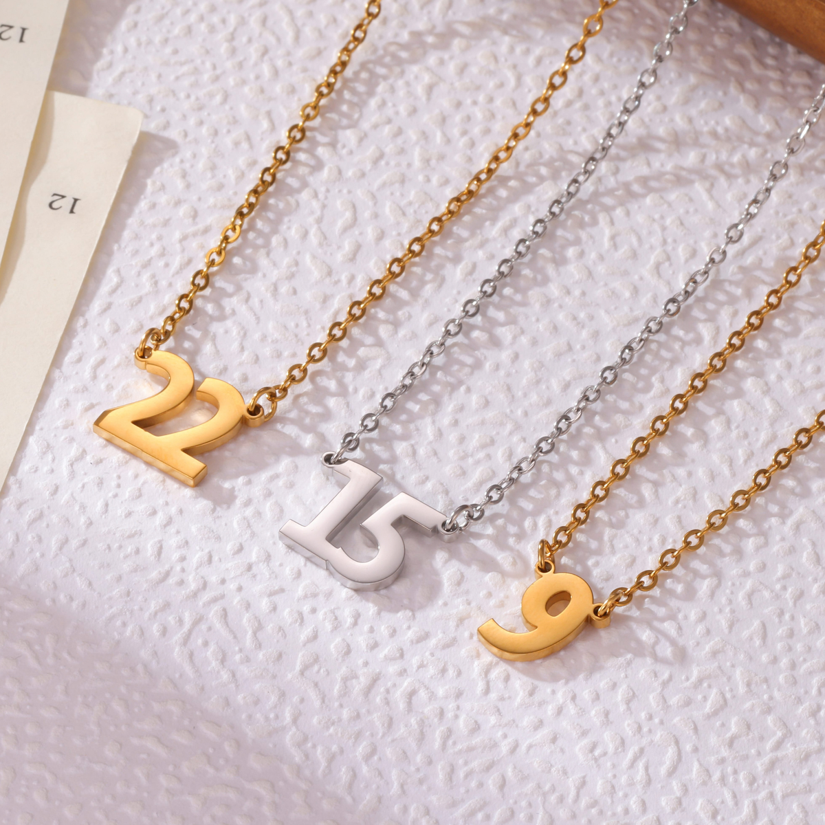 Kids Personalised Number Necklace