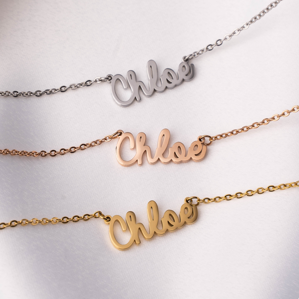 Personalised Cursive Name Necklace