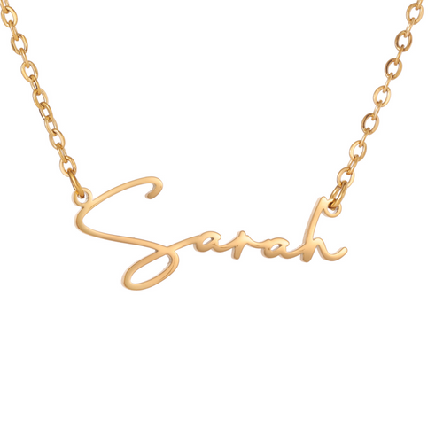 Star Script Necklace