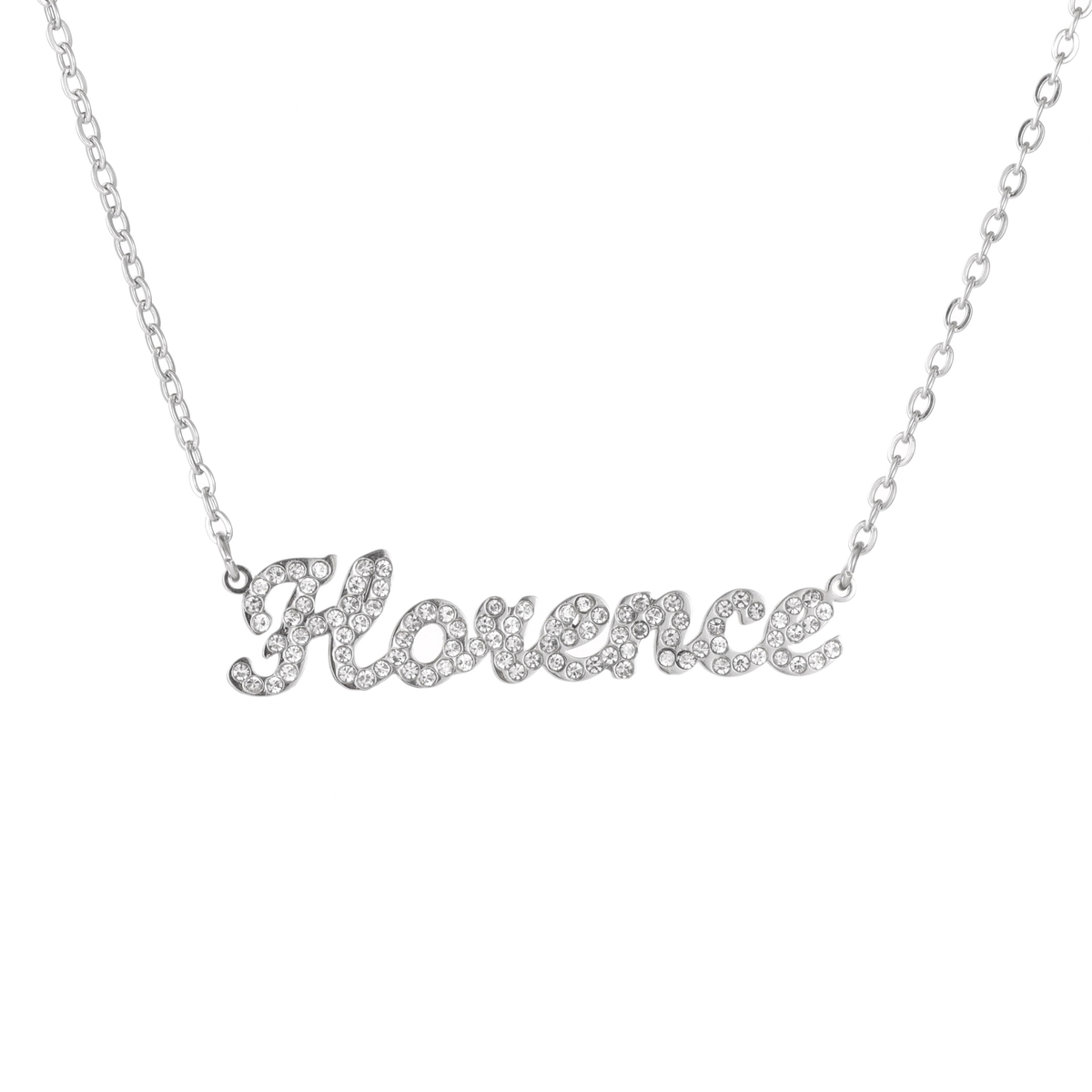 Kids Personalised Crystal Name Necklace