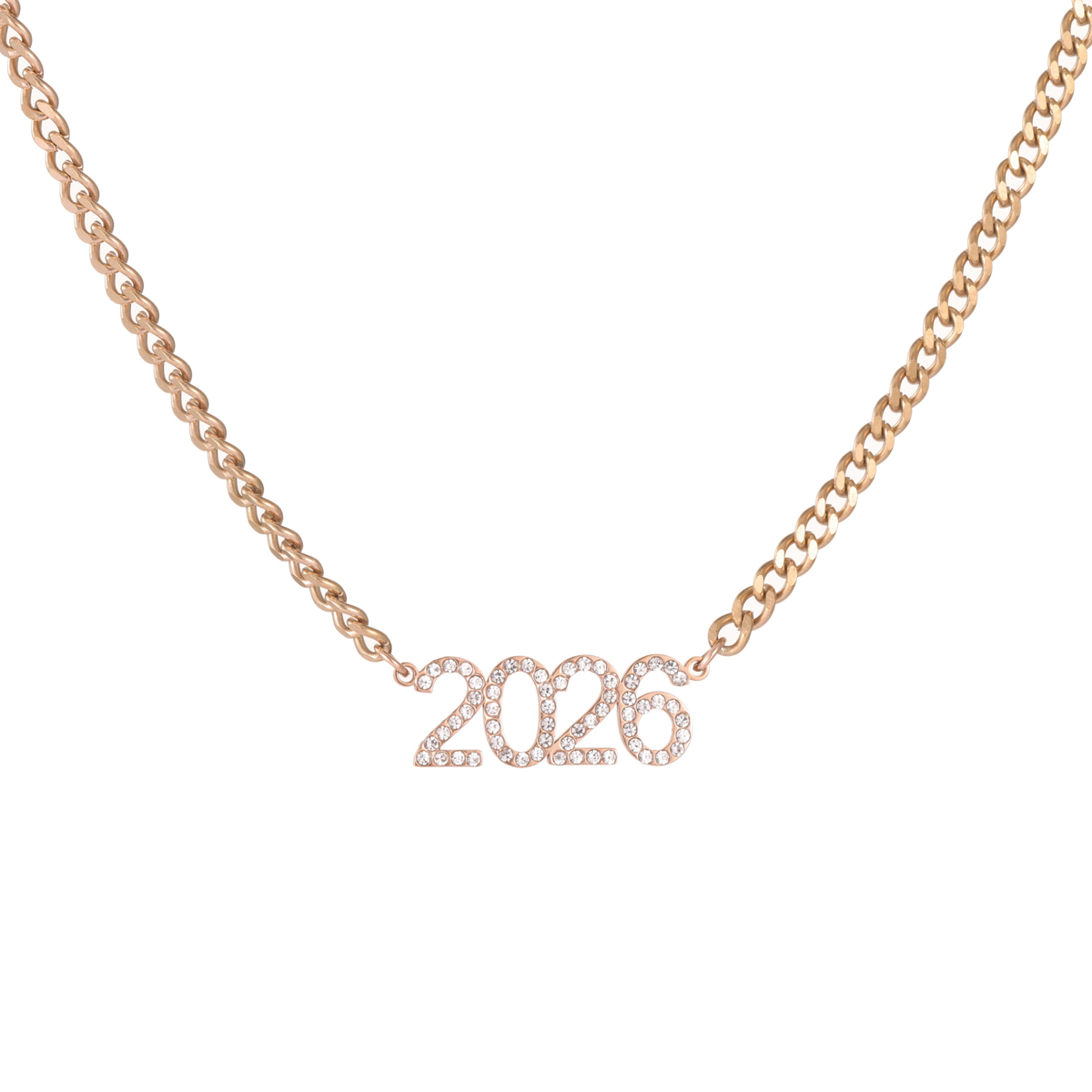 Kids Personalised Crystal Year Necklace