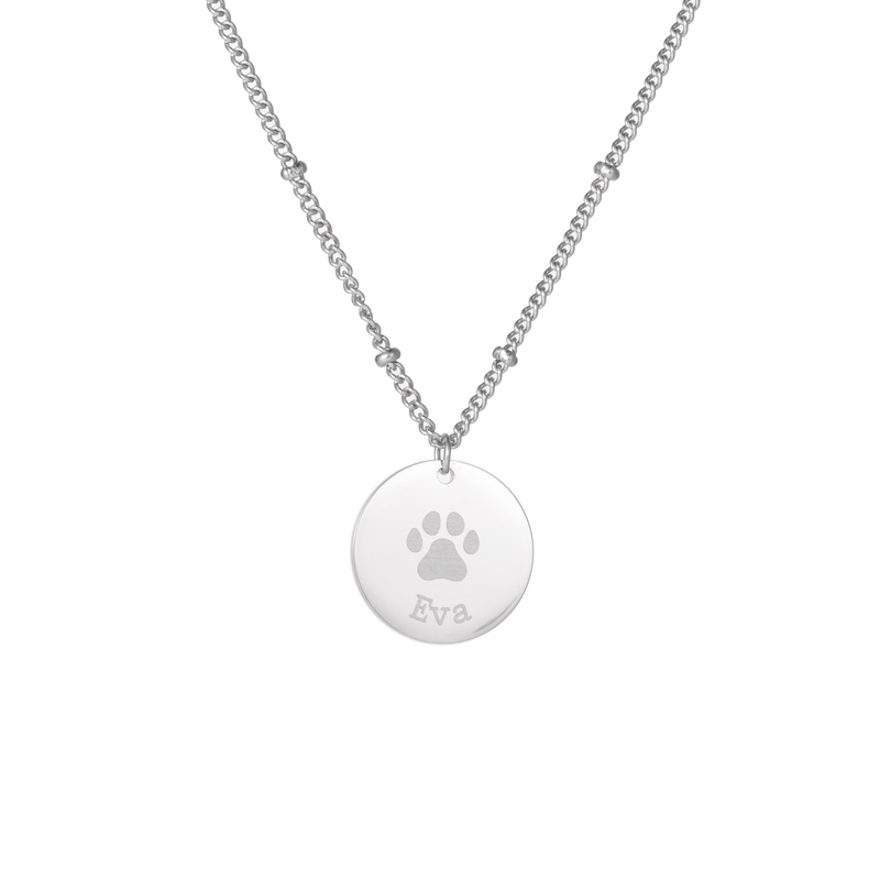 Personalised Paw Print Necklace