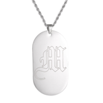 Kids Personalised Initial Tag Necklace