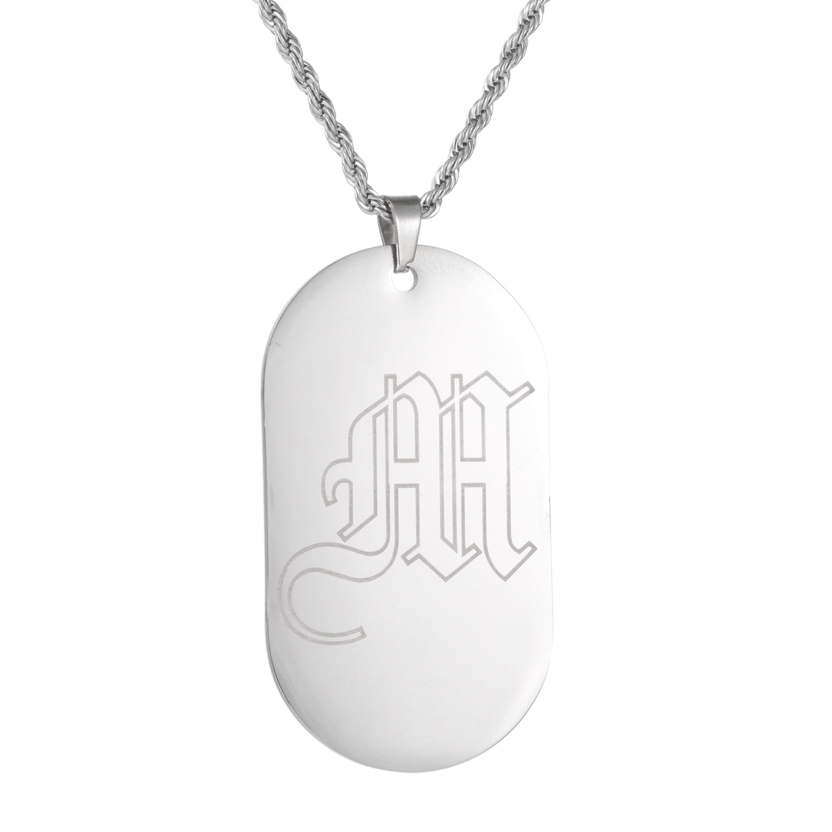 Kids Personalised Initial Tag Necklace