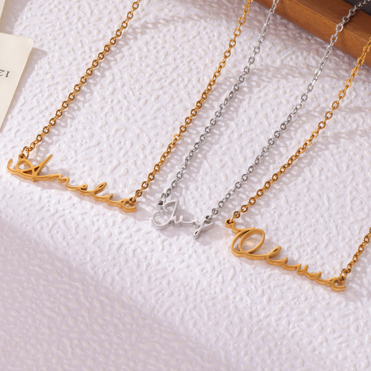 Kids Personalised Signature Name Necklace