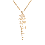 Kids Personalised Rose Name Necklace