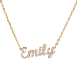 Kids Personalised Crystal Name Necklace