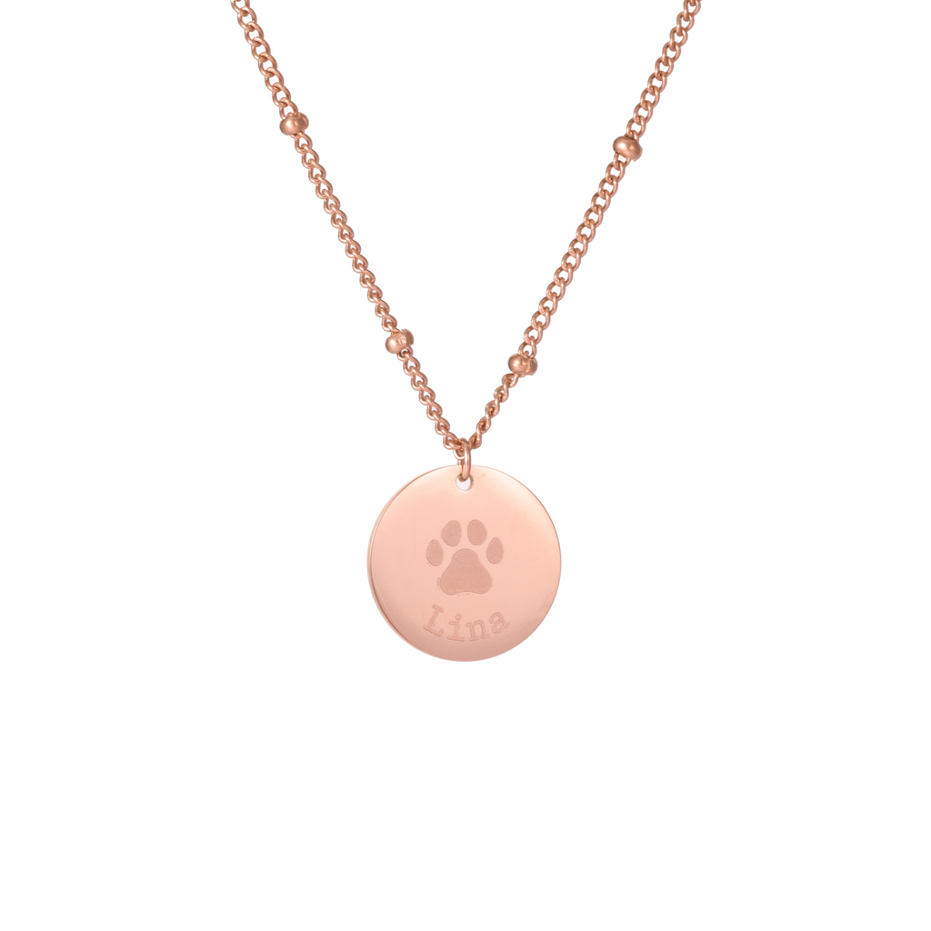 Personalised Paw Print Necklace