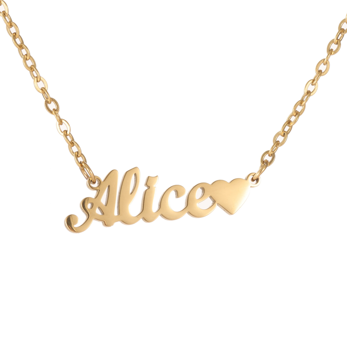 Kids Name Necklace with Heart