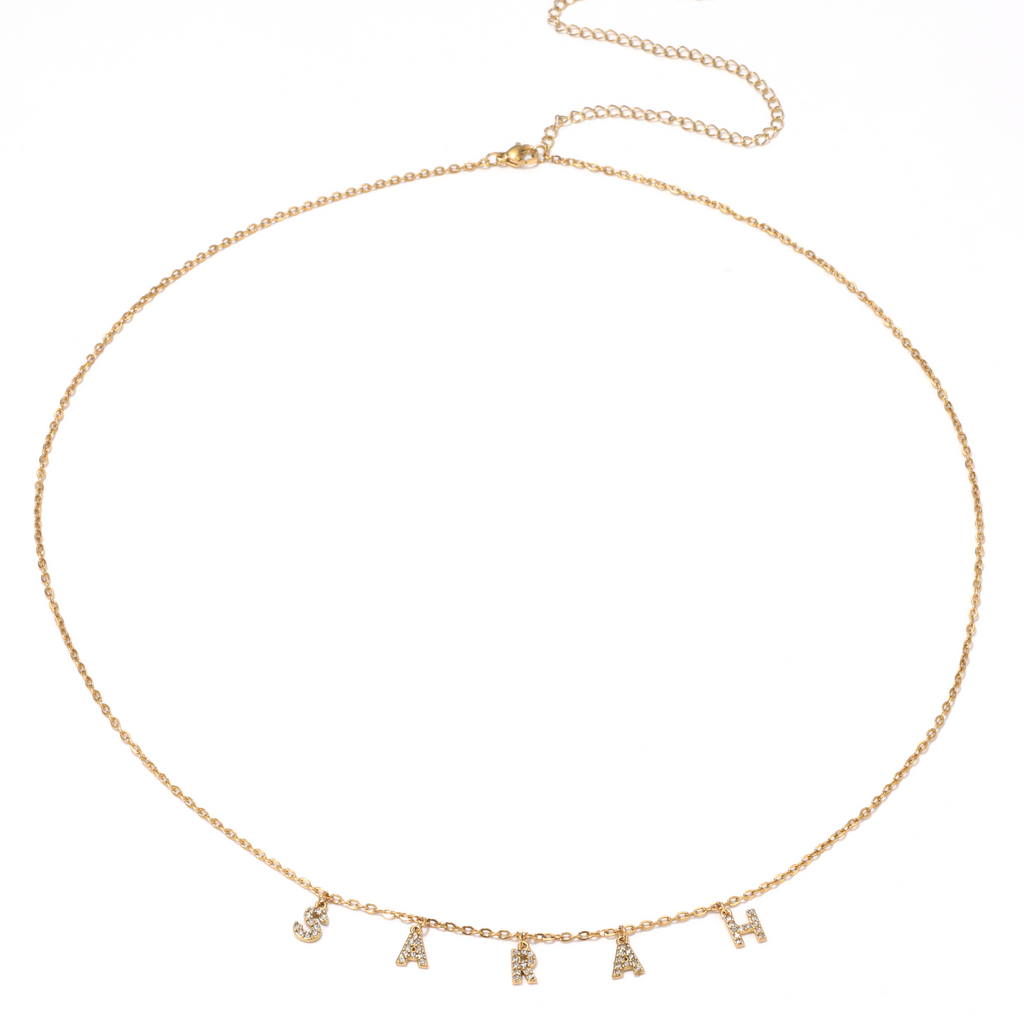Golden Muse – Personalised Name Body Chain