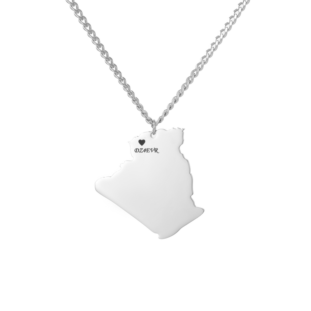 Personalised Map Pendant – Country, City, Island, or Continent