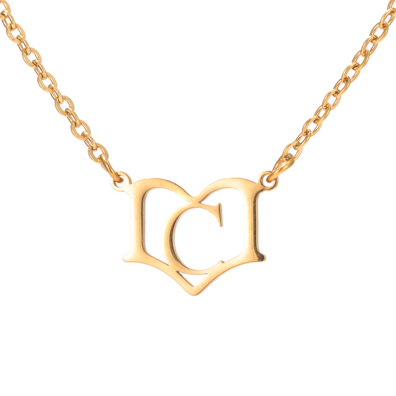 Personalised Open Book Initial Necklace