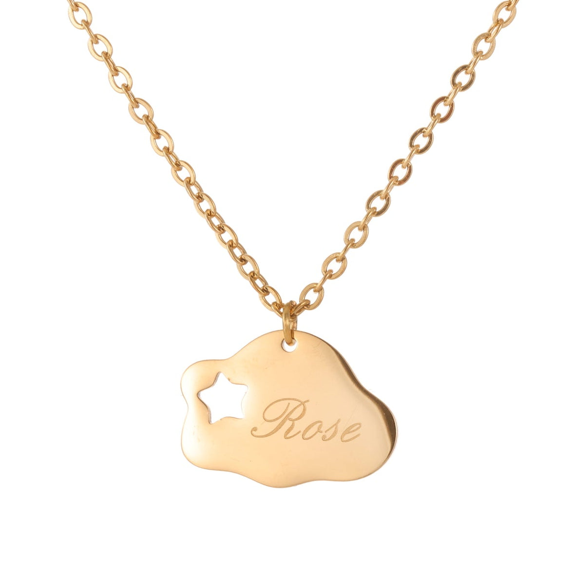 Personalised Cloud Star Necklace