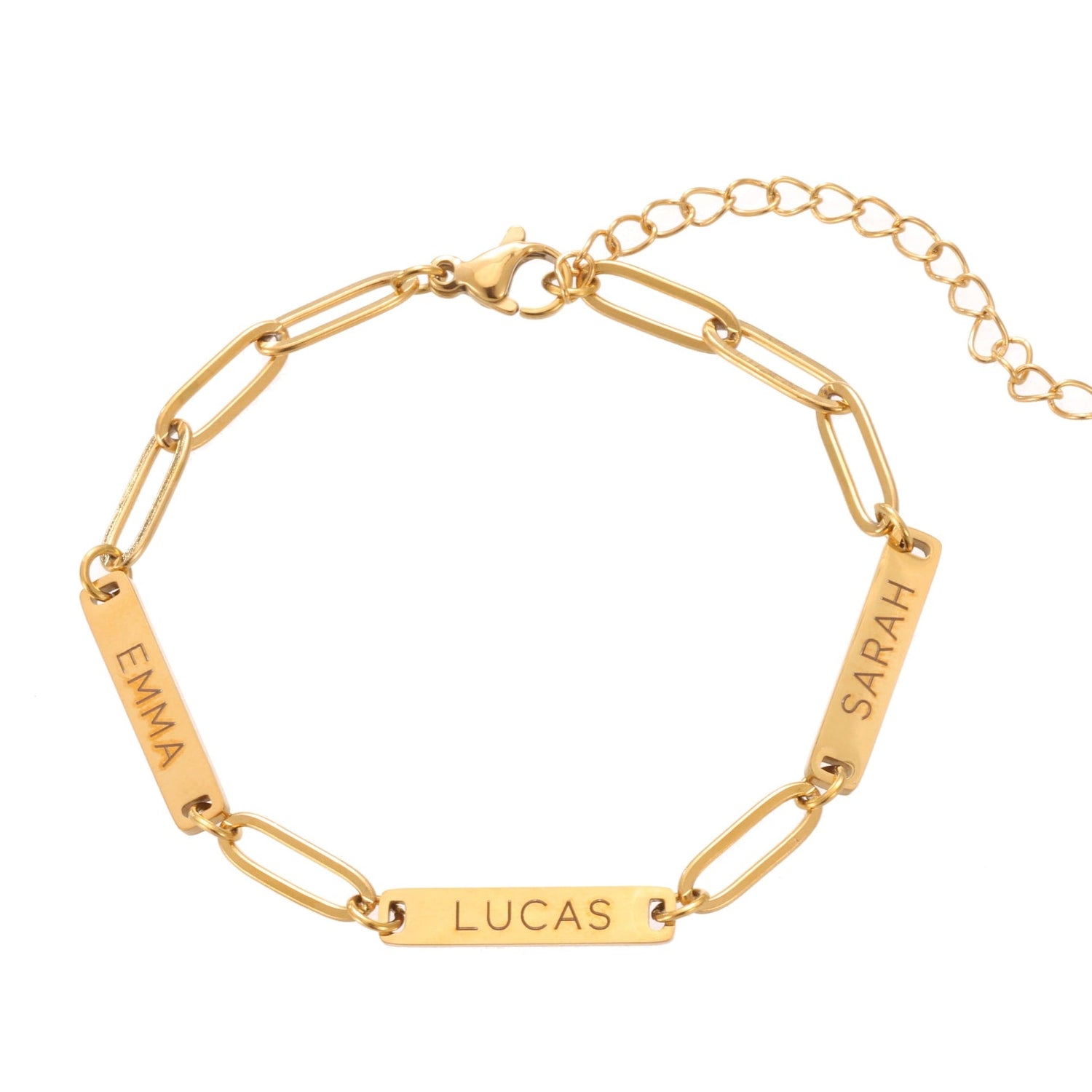 Chain Link Personalised Bar Bracelet