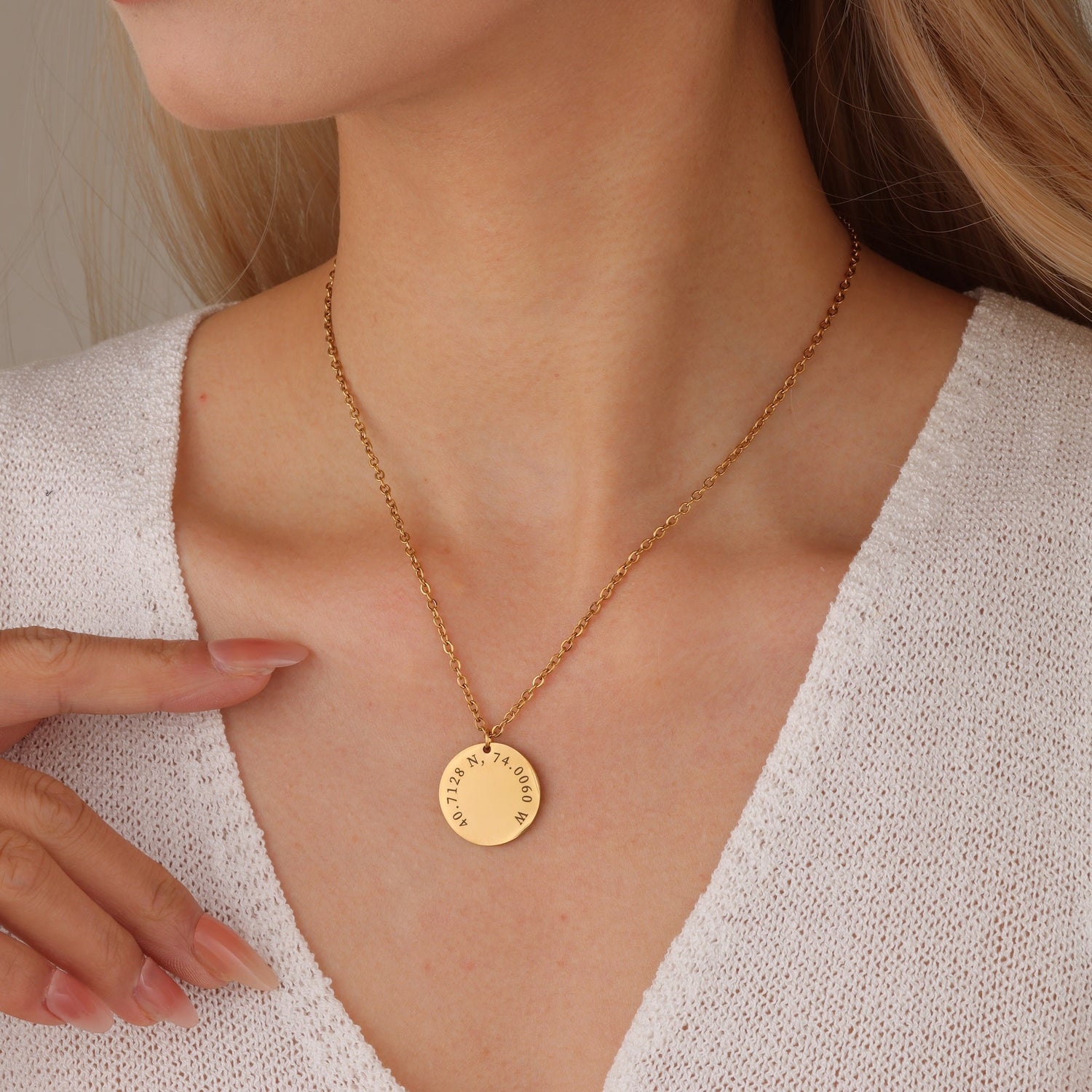 Personalised Coordinates Necklace