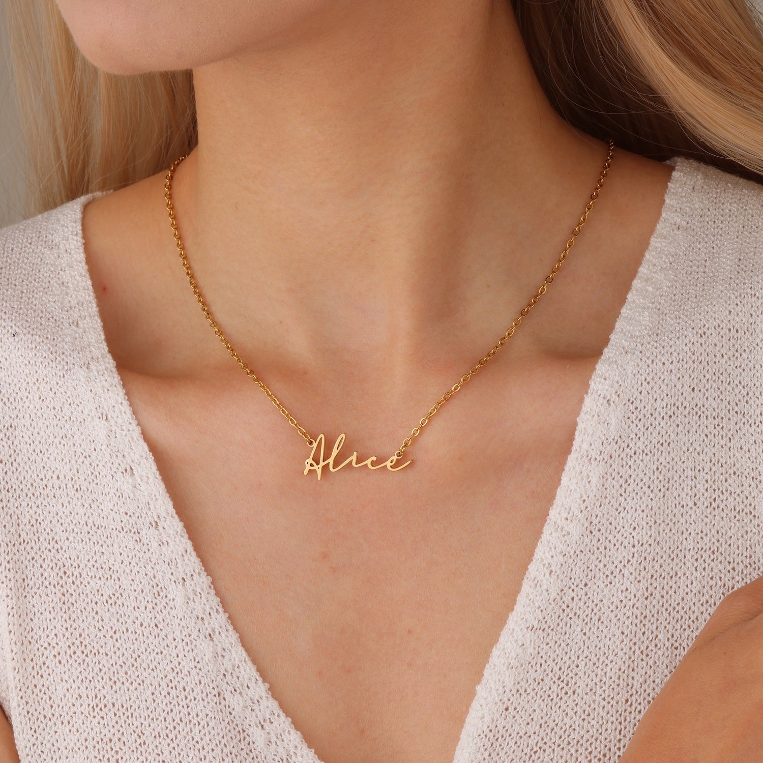 Personalised Script Name Necklace