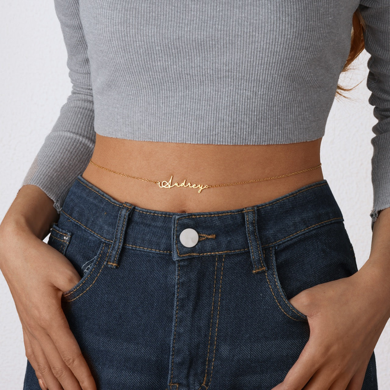 Charlotte Élégante – Cursive Name Chain