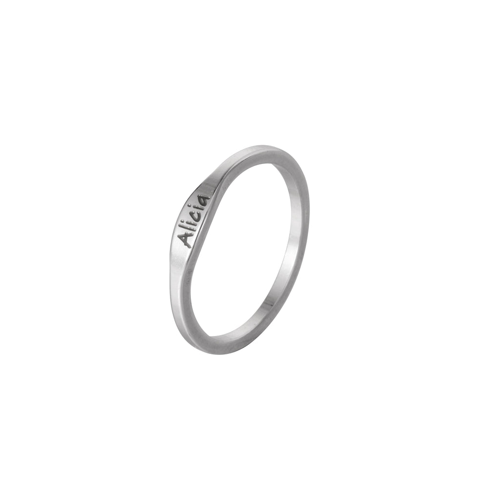 Fine Engraved Name Ring