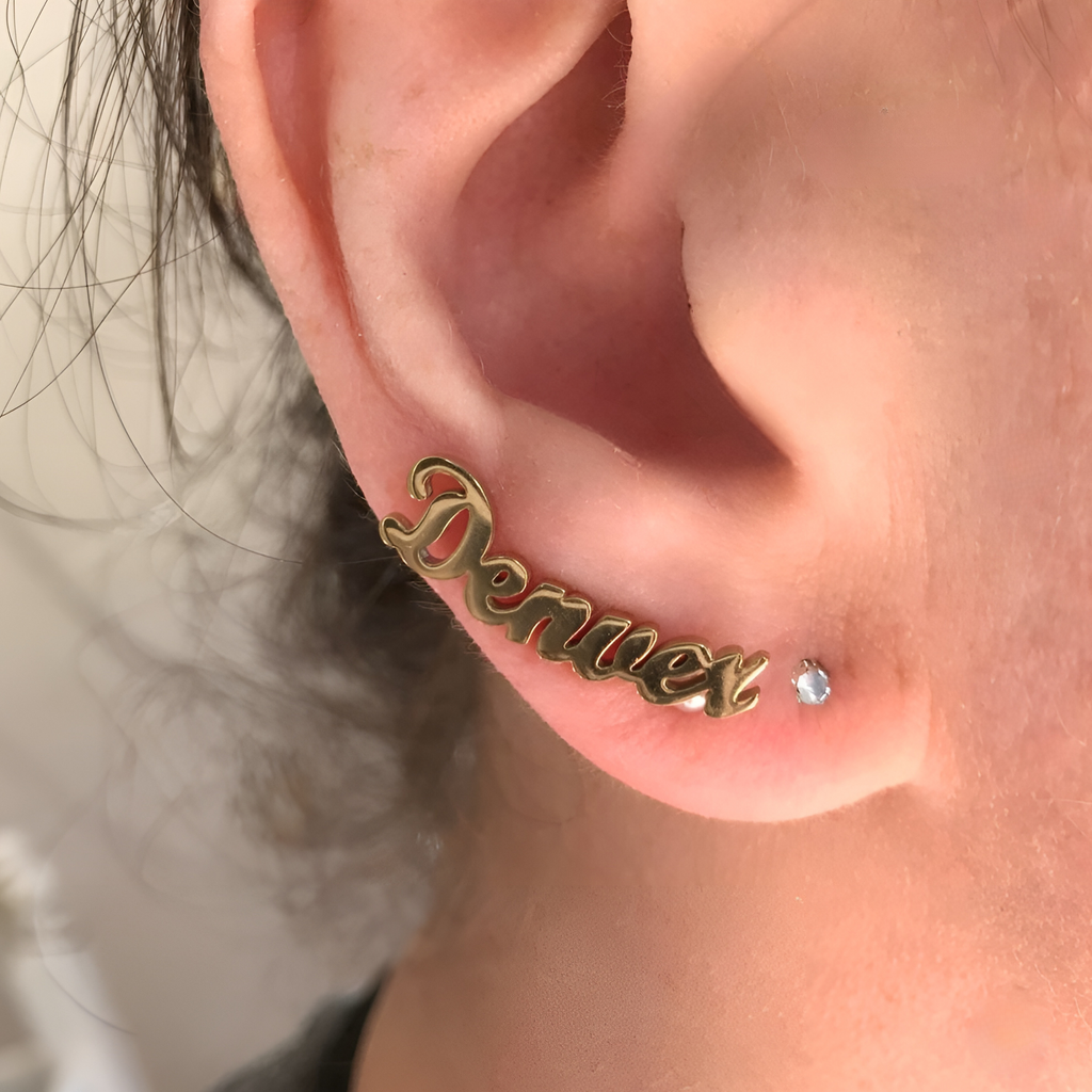 Two-Name Personalised Earrings