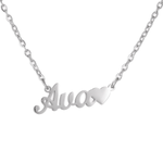 Kids Name Necklace with Heart