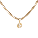 Kids Gothic Letter Pendant Necklace