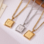 Kids Personalised Initial Medallion Necklace