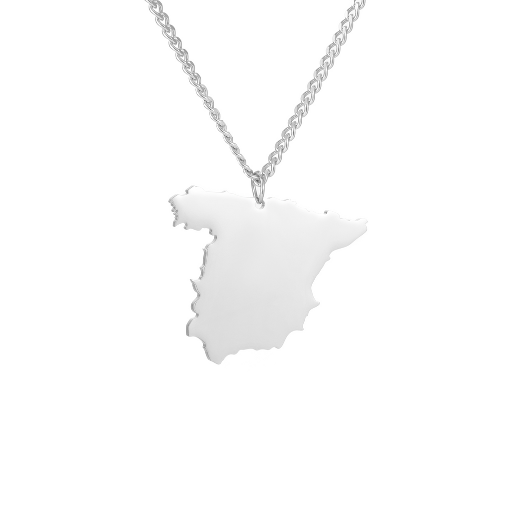 Personalised Map Pendant – Country, City, Island, or Continent