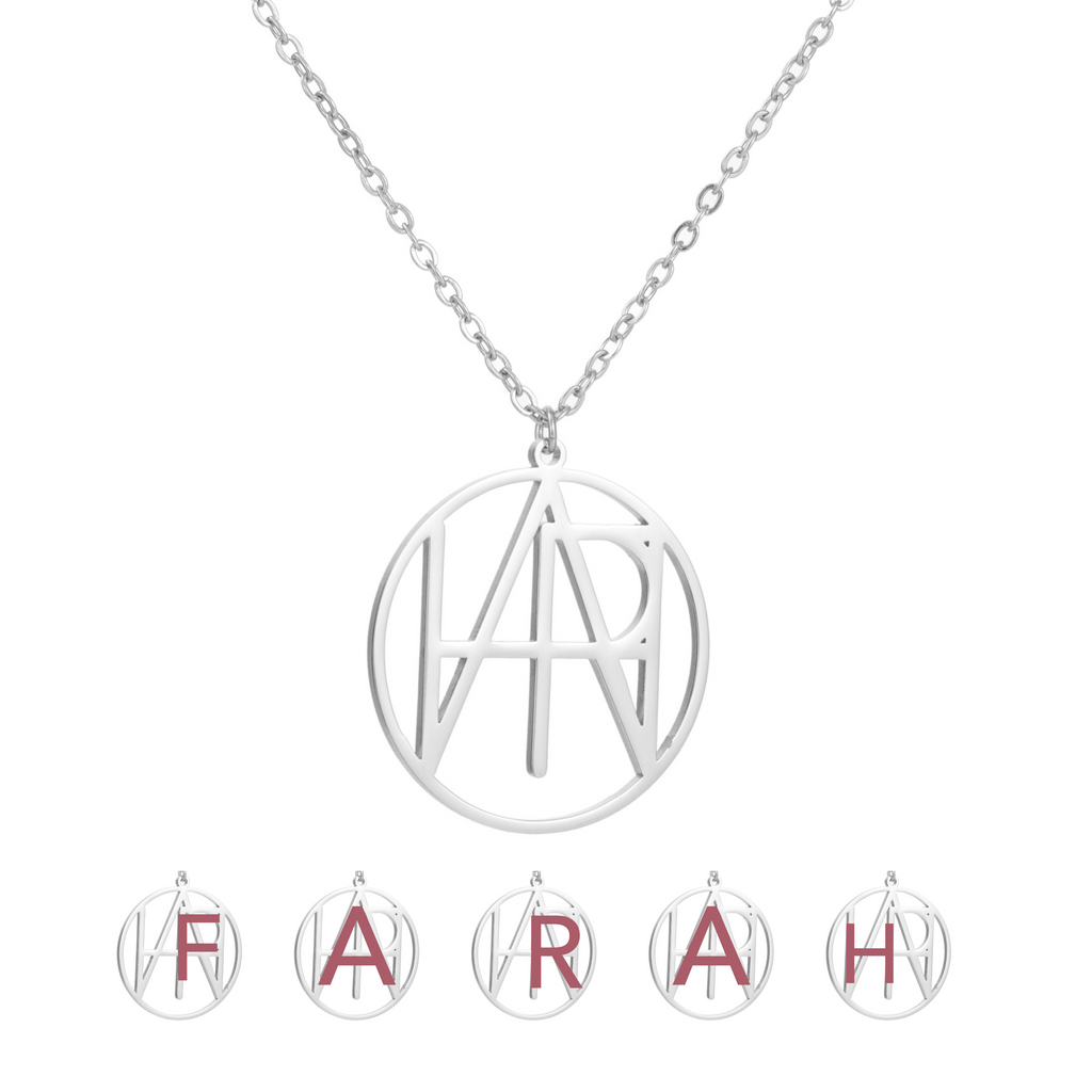 Personalised Monogram Medallion Necklace