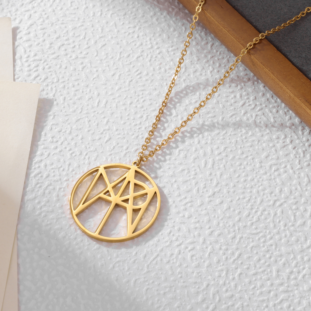 Personalised Monogram Medallion Necklace