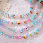 Kids Colourful Bead Name Necklace